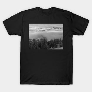 Looking out over a sea of clouds T-Shirt